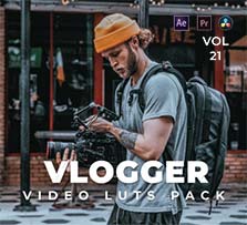 5个适用于视频博主的luts色调预设：Vlogger Pack Video LUTs Vol.21